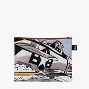Roy Lichtenstein Whaam! set of 3 zip pockets